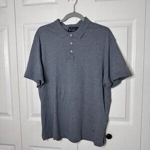 Cremieux Classics Men's Size L Polo Shirt - Medium Gray - 100% Supima Cotton